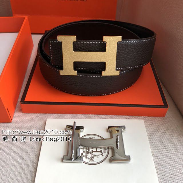 HERMES雙面小牛皮腰帶 愛馬仕男士皮帶  jjp1907